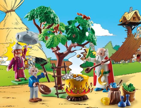 Playmobil - Asterix Et Obelix - Panoramix Le Chaudron De Potion Magique